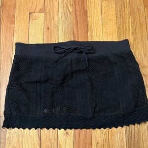 Roxy Black Lace Mini Skirt